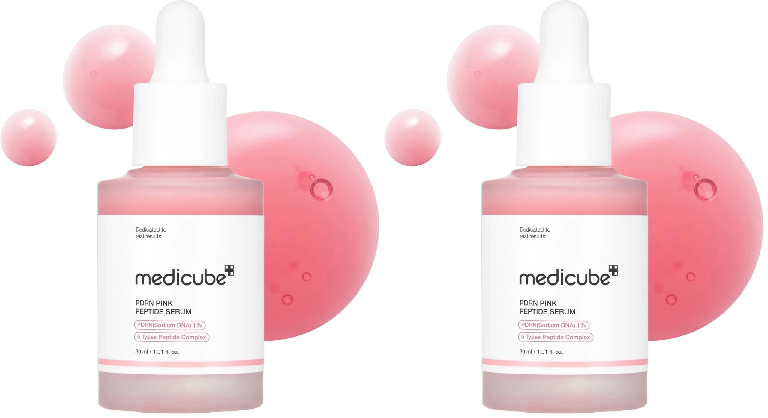 medicube PDRN Pink Peptide Glow Serum 60ml (2.02 Fl Oz) | Salmon DNA & Peptides for Hydration & Firmness — Salmon DNA PDRN