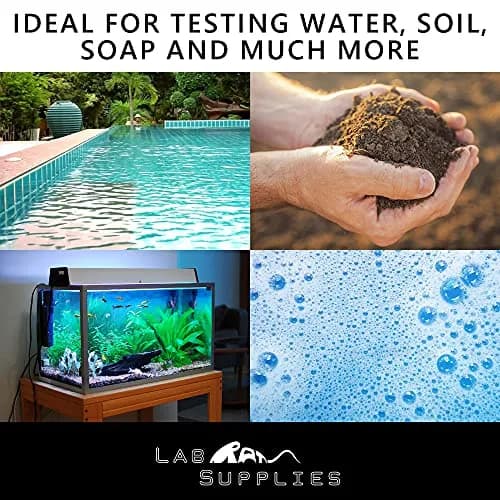 LabRat Supplies Plastic pH Test Strips | Universal pH 0-14, 100 Strips Pack of 2 for Water, Soil, Urine, Food, Liquids, Soil Testing thumbnail 6