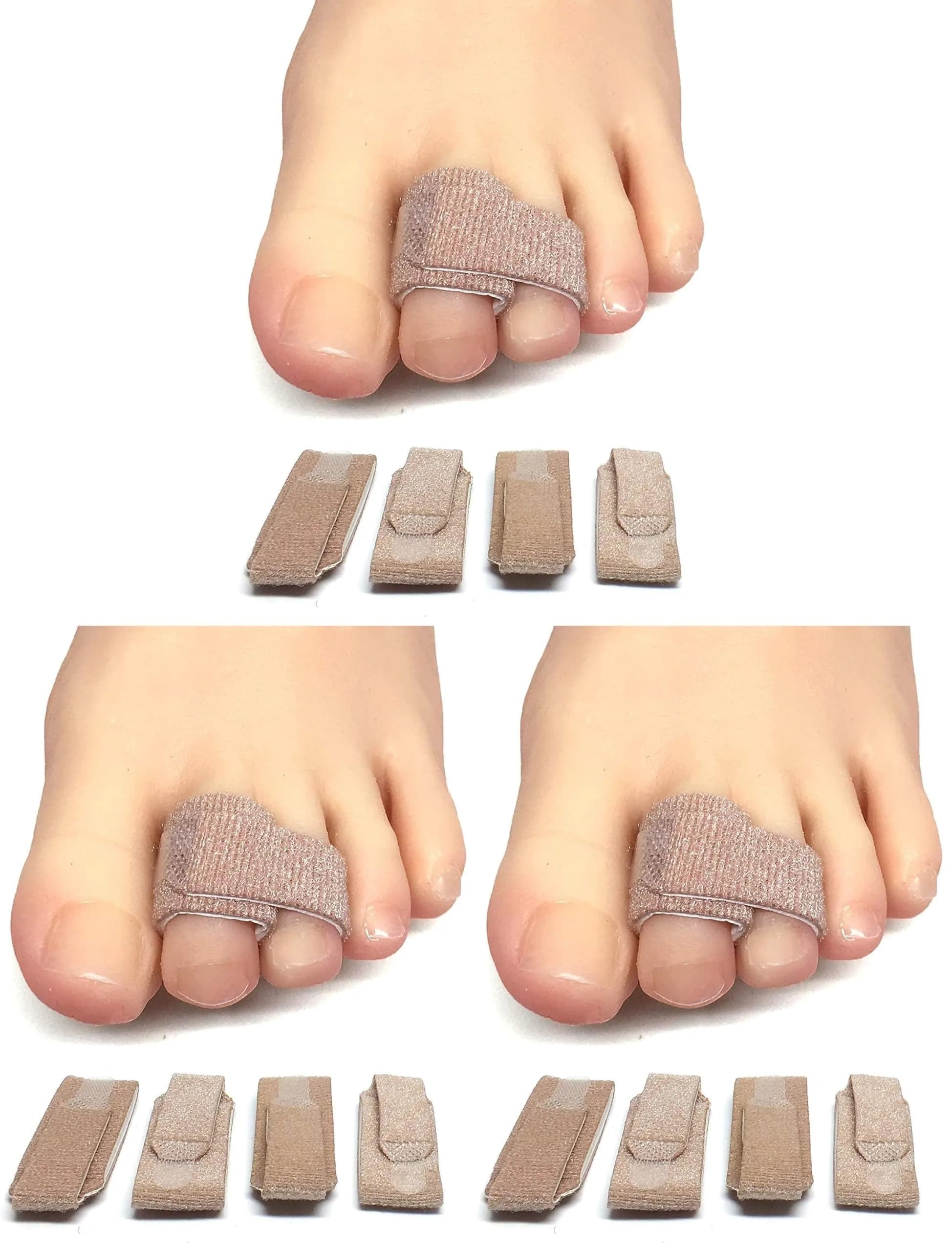 ZenToes Hammer Toe Straightener & Buddy Wraps, 4 Ct (Pack of 3) | Gentle Toe Support for Everyday Comfort - main product image