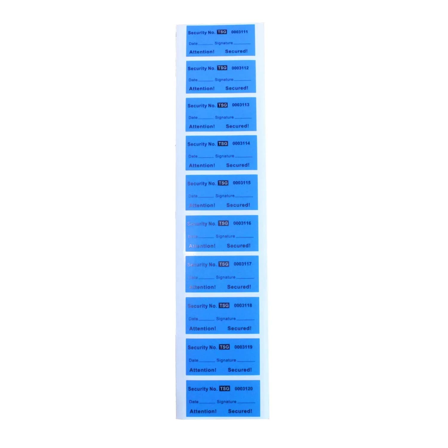 TamperSeals Group Blue Non-Transfer Tamper Evident Security Warranty Void Labels 200 Labels (1"x2" Each) - view 2