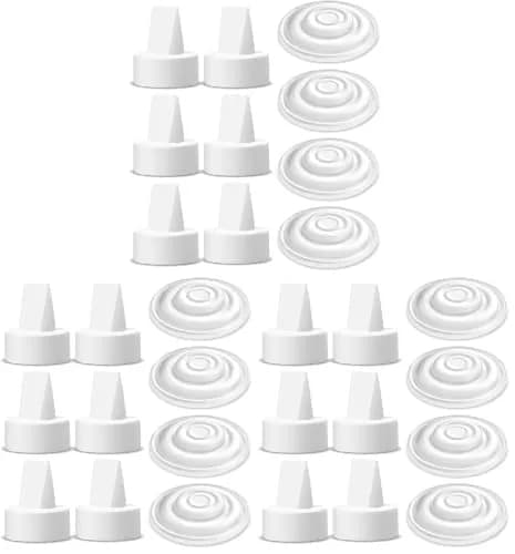 Maymom Pump Parts Compatible with Spectra S1 S2 9 Plus Synergy Gold Incl Duckbill Valve Silicone Membrane Pack of 3 | USA-Sourced Replacement Parts for Breast Pumps thumbnail 1