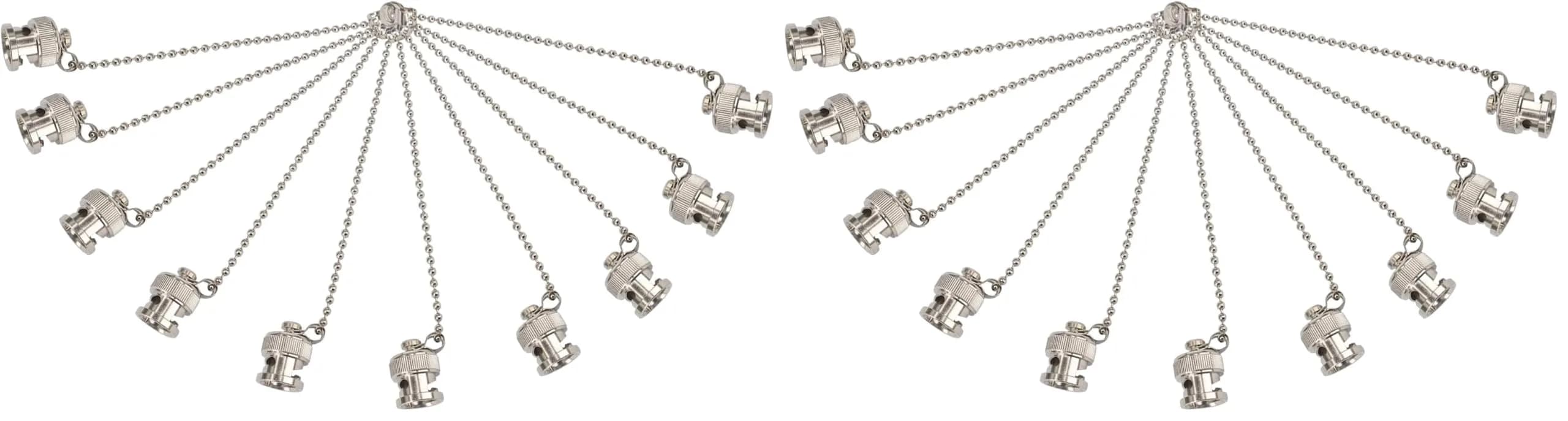Boobrie BNC Dust Cap Waterproof Protective Cover with Chain - 20 Pack | Protects Female BNC Connectors - main product image