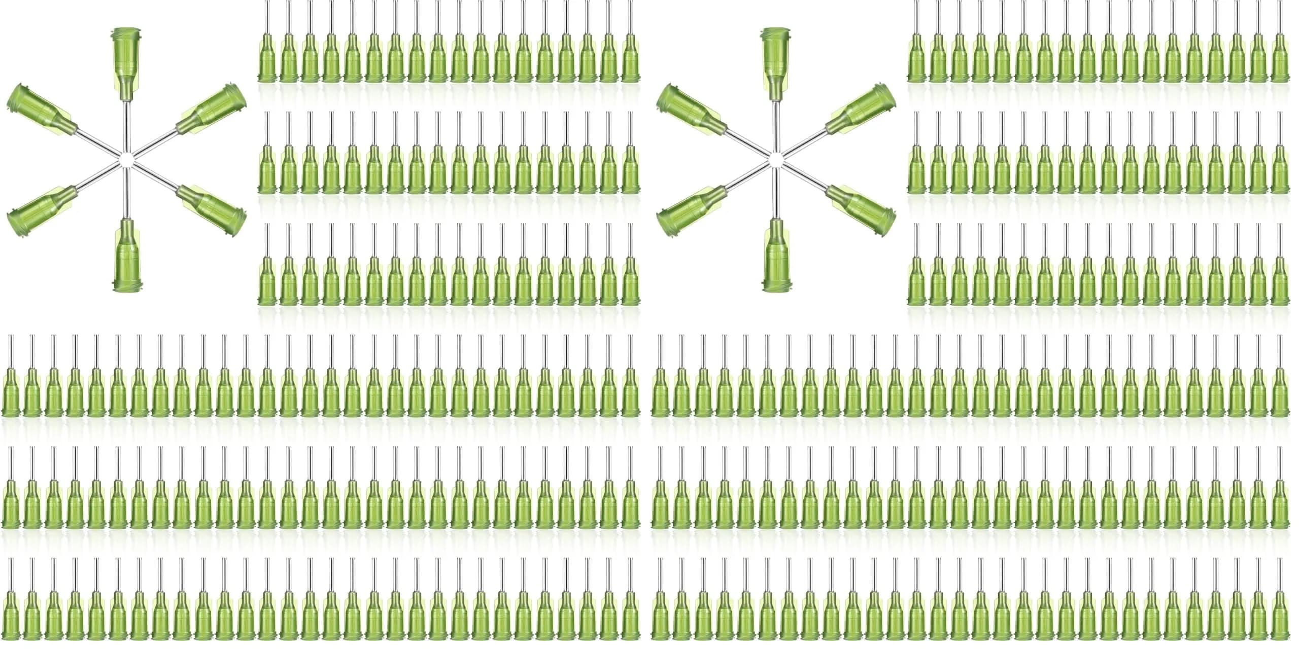 Honoson Blunt Tip Needles 1/2 Inch Luer Lock, Green, 150 Pcs | Industrial Dispensing for Adhesives & Crafts - main product image