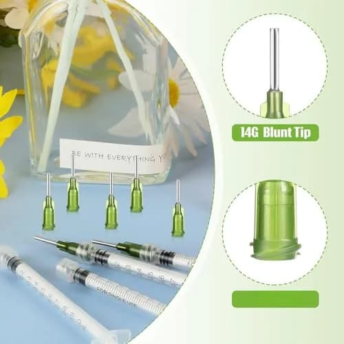 Honoson Blunt Tip Needles 1/2 Inch Luer Lock, Green, 150 Pcs | Industrial Dispensing for Adhesives & Crafts thumbnail 3