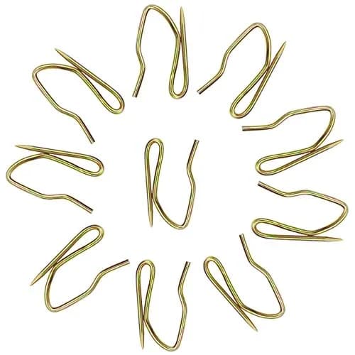 Nydotd Mini Metal Curtain Hooks 1 inch (2.5 cm) Vintage Bronze | Pack of 3 (58 Hooks Total) | Rustproof Offset Pin-On Drapery Hooks for Thin Curtains thumbnail 3