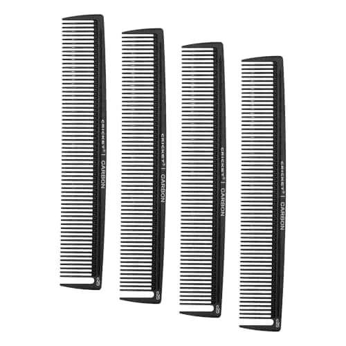 Cricket C25 Professional Hair Stylist Multi-Purpose Carbon Comb - Heat-Resistant Comb for All Hair Types (Pack of 4) thumbnail 1