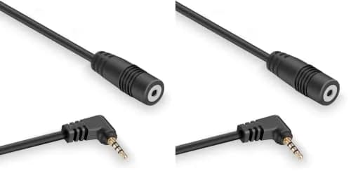 YQMAJIM 9.8 Ft (2.5mm) Male to Female Extension Cord for Backup Cameras (Pack of 2) | Stable Signal Transmission thumbnail 1
