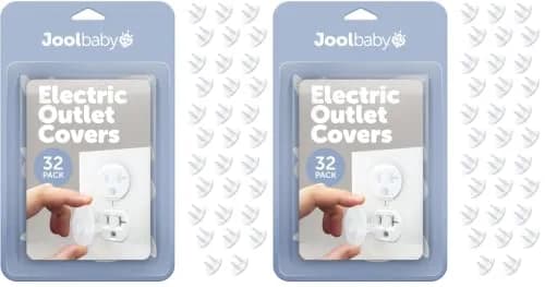 Jool Baby Outlet Covers 64 Pack | Child Safety Plug Protectors for Baby Proofing Electric Sockets thumbnail 1