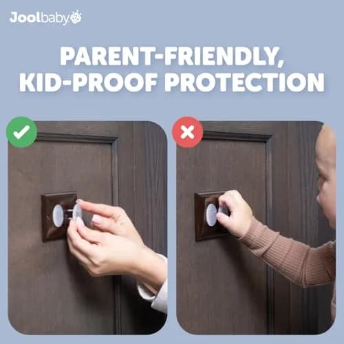 Jool Baby Outlet Covers 64 Pack | Child Safety Plug Protectors for Baby Proofing Electric Sockets thumbnail 5