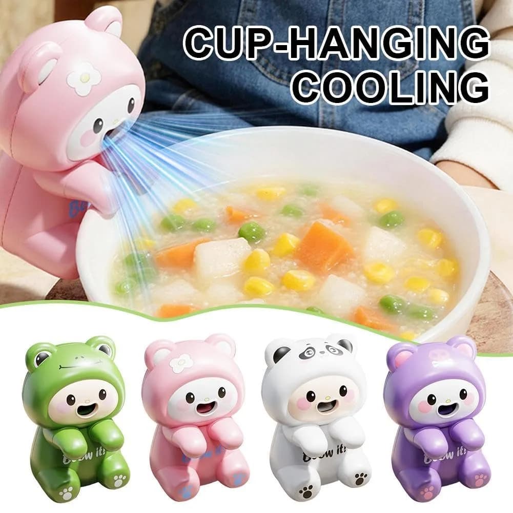 Generic Cute Cat Animal Mini Fan for Cup & Bowl | 8.5cm (3.35") Cooling Blower - view 2