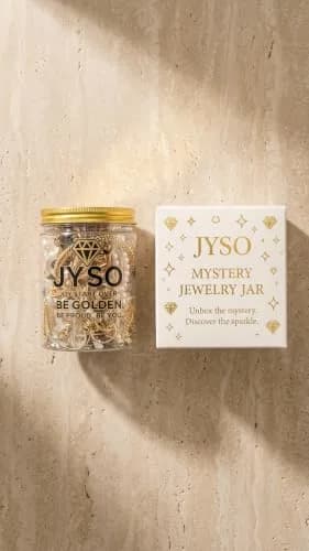 JYSO Mystery Jewelry Jar Bundle 45+ Pieces | Gold Jewelry Set for Women, Rings, Necklaces, Bracelets, Anklets, Waist Chains, Chokers thumbnail 9