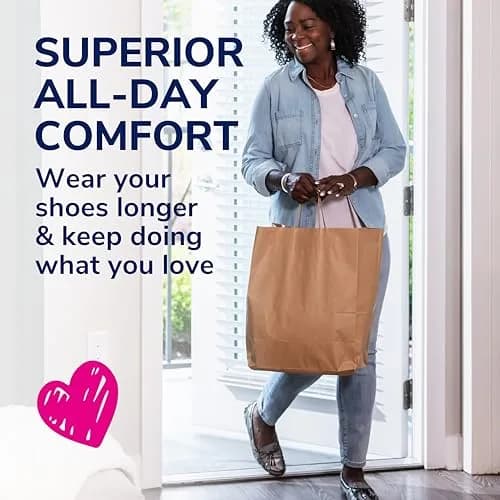 Dr. Scholl's Love Your Flats & Sandals 3/4 Length Insoles for Women, Size 6-10 (12 Pairs) | All-Day Comfort Shoe Inserts with Arch Support thumbnail 4