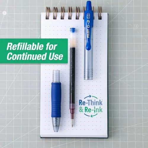 PILOT G2 Premium Gel Roller Pens, Blue Ink Bold Point 1.0mm (12-Pack) | Longest Writing Gel Ink Pen thumbnail 5