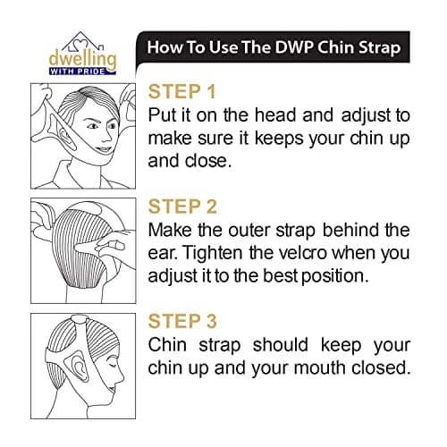Dwelling With Pride Anti Snore Chin Strap Pack of 3 | Ergonomic Fit for Men and Women thumbnail 5