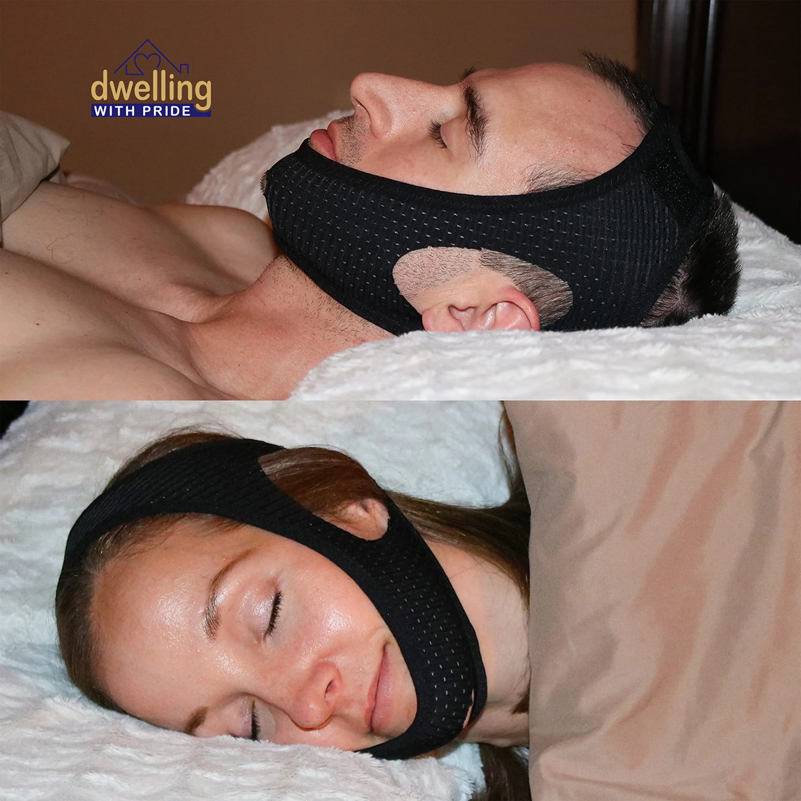 Dwelling With Pride Anti Snore Chin Strap Pack of 3 | Ergonomic Fit for Men and Women - view 6