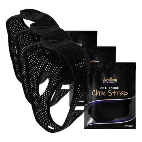 Dwelling With Pride Anti Snore Chin Strap Pack of 3 | Ergonomic Fit for Men and Women thumbnail 1