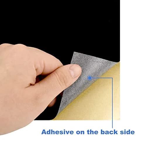 Thyores Black Felt Sheets 30cm x 21cm (A4 Size, 2-Pack) | Self-Adhesive Velvet Fabric for Crafts & Drawers thumbnail 4