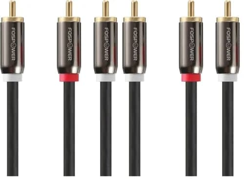 FosPower RCA Y-Adapter 2 Male to 1 Male 6 Feet (1.83 m) | Connect Subwoofers & Home Theater thumbnail 1
