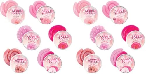 Goody Putty Pink Toy Slime Set | 12 Tins (355ml / 1.1lb) | Non-Toxic, Glow-in-the-Dark, Color-Changing thumbnail 1