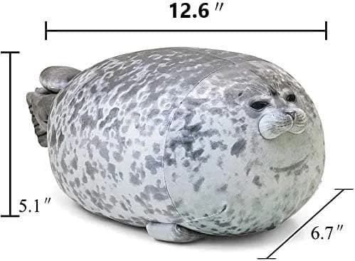 MerryXD Chubby Blob Seal Pillow, Stuffed Cotton Plush Animal Toy, 33 cm (13 in) (Pack of 2) | BPA-Free, ASTM-Tested thumbnail 3