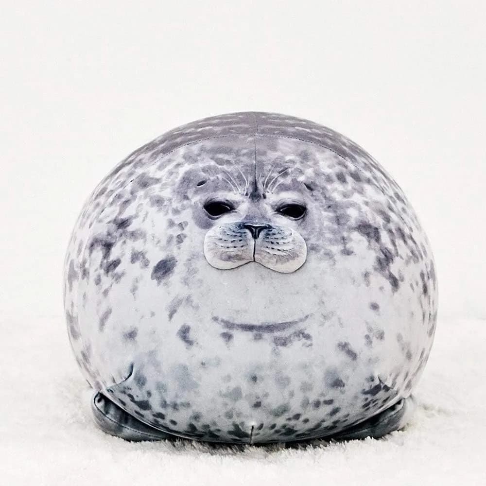 MerryXD Chubby Blob Seal Pillow, Stuffed Cotton Plush Animal Toy, 33 cm (13 in) (Pack of 2) | BPA-Free, ASTM-Tested - view 4