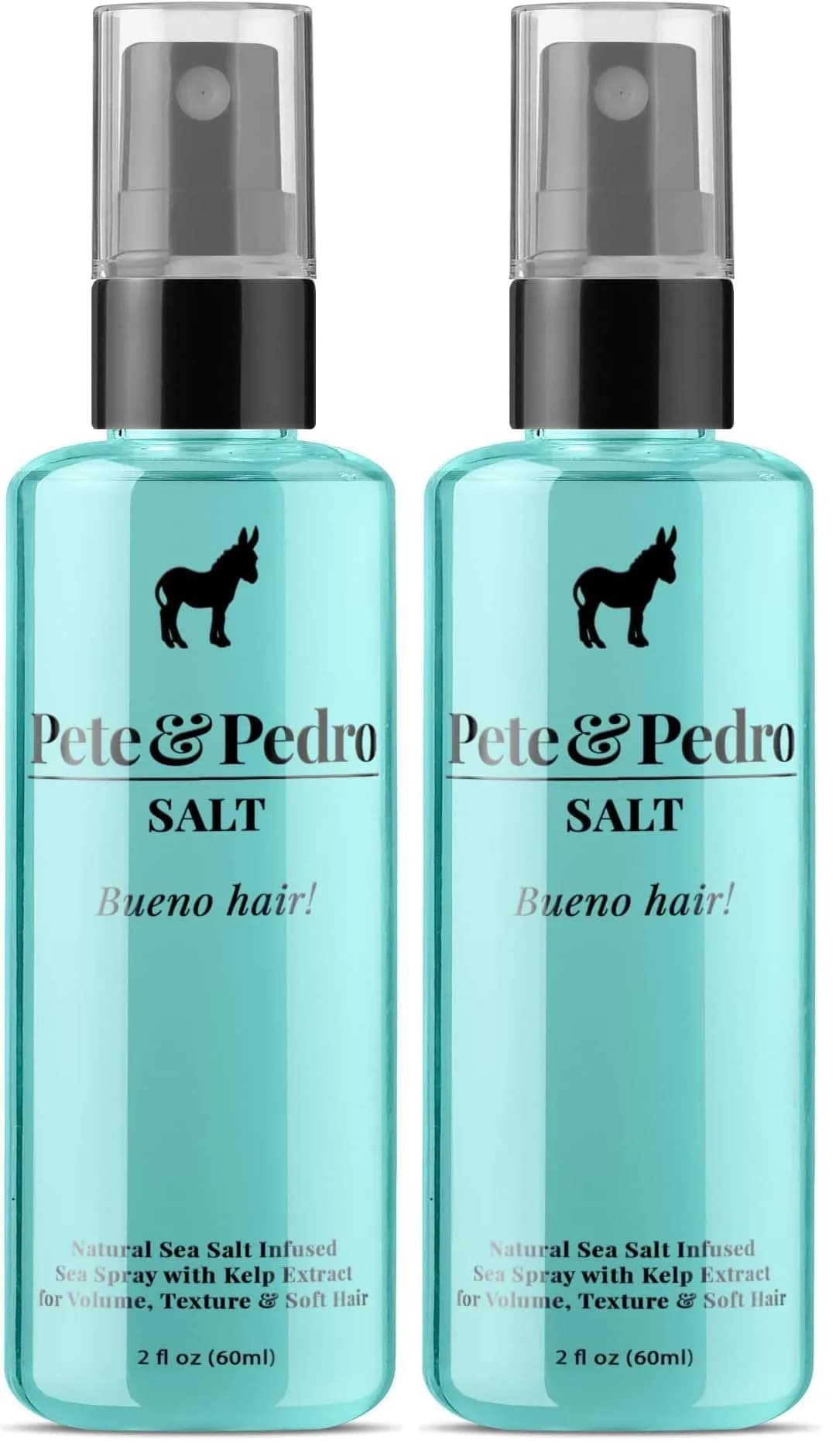 Pete & Pedro Natural Sea Salt Spray 251ml (8.5 Fl Oz) | Adds Volume & Texture — Aqua