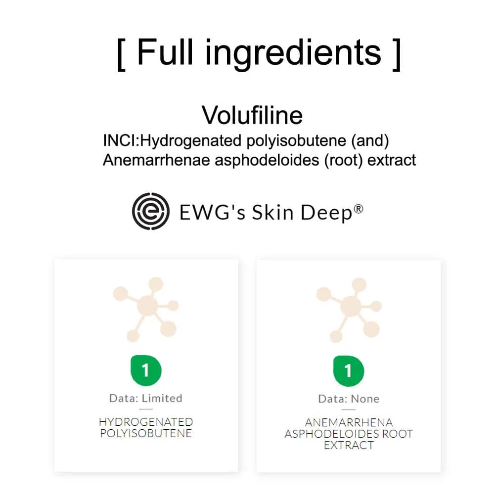 COSMETIC BOOSTERS Volufiline Skin Serum 20ml (0.68 Fl Oz) | Sederma France Ingredient for Elasticity — 0.34 Fl Oz