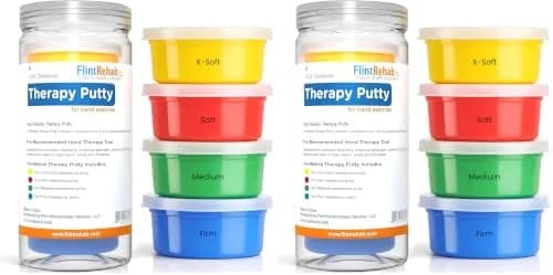 FlintRehab Therapy Putty for Teens & Adults (8 Pack, 24 Oz Total) | Hand Strengthening & Stress Relief thumbnail 1