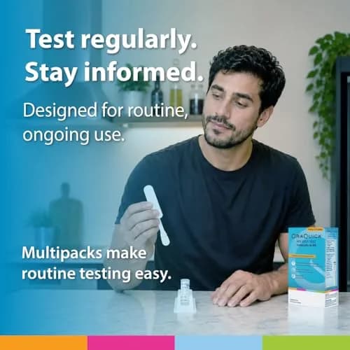 OraQuick HIV Self-Test, Oral Fluid, 2 Ct | Rapid, 20 Min, FDA-Approved, At-Home HIV Test Kit for 14+ thumbnail 6