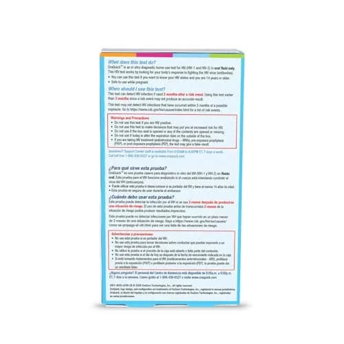 OraQuick HIV Self-Test, Oral Fluid, 2 Ct | Rapid, 20 Min, FDA-Approved, At-Home HIV Test Kit for 14+ thumbnail 10