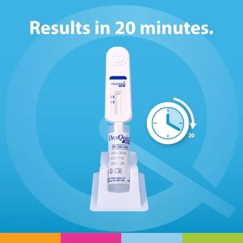 OraQuick HIV Self-Test, Oral Fluid, 2 Ct | Rapid, 20 Min, FDA-Approved, At-Home HIV Test Kit for 14+ thumbnail 4