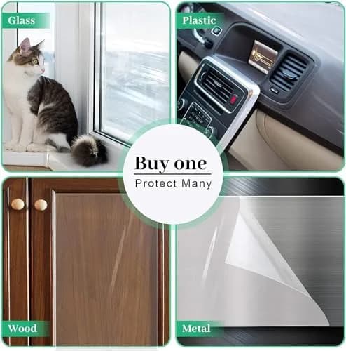 CHUANGSEED Clear Pet Door Protector 216" x 8.2" (Pack of 2) | Stops Dog & Cat Scratching thumbnail 4