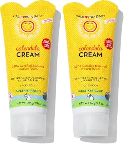 California Baby Calendula Cream 2.9 oz / 82g | Plant-Based Moisturizer for Dry Sensitive Skin thumbnail 1