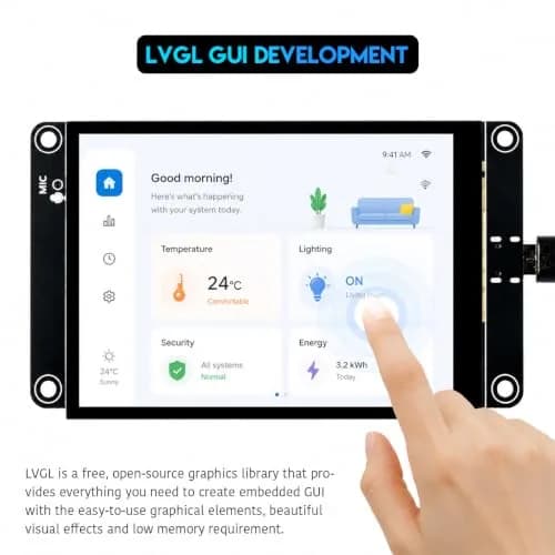 Hosyond ESP32-S3 Touchscreen Module 4.0" 240x320 IPS LCD Capacitive Touch thumbnail 5