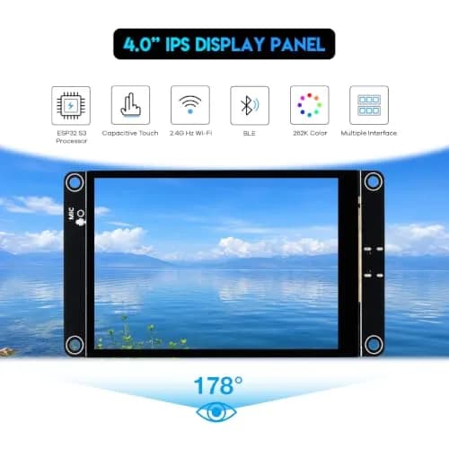 Hosyond ESP32-S3 Touchscreen Module 4.0" 240x320 IPS LCD Capacitive Touch thumbnail 2