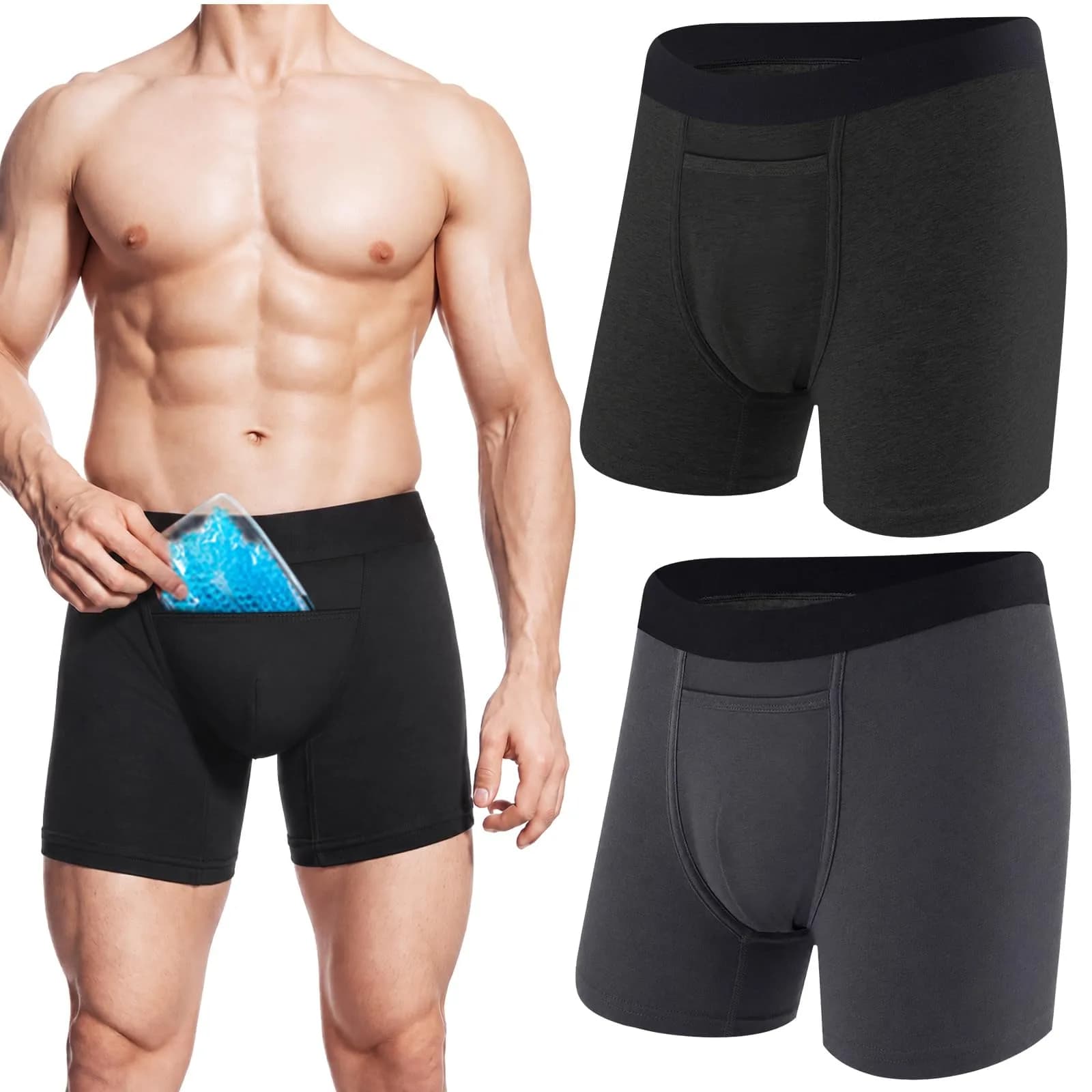 Janmercy Vasectomy Underwear Men Briefs XXL | Support & Recovery Aid - main product image