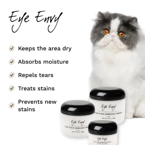Eye Envy Tear Stain Remover Powder for Dogs and Cats 1 oz (2-Pack) | Natural, Safe Formula for Dry Eyes thumbnail 2