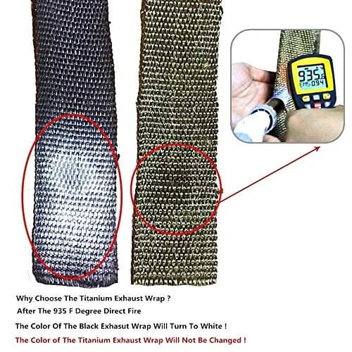 LEDAUT Titanium Exhaust Heat Wrap Roll 2" x 50' (3-Pack) | Withstands 1800F Direct Heat thumbnail 4