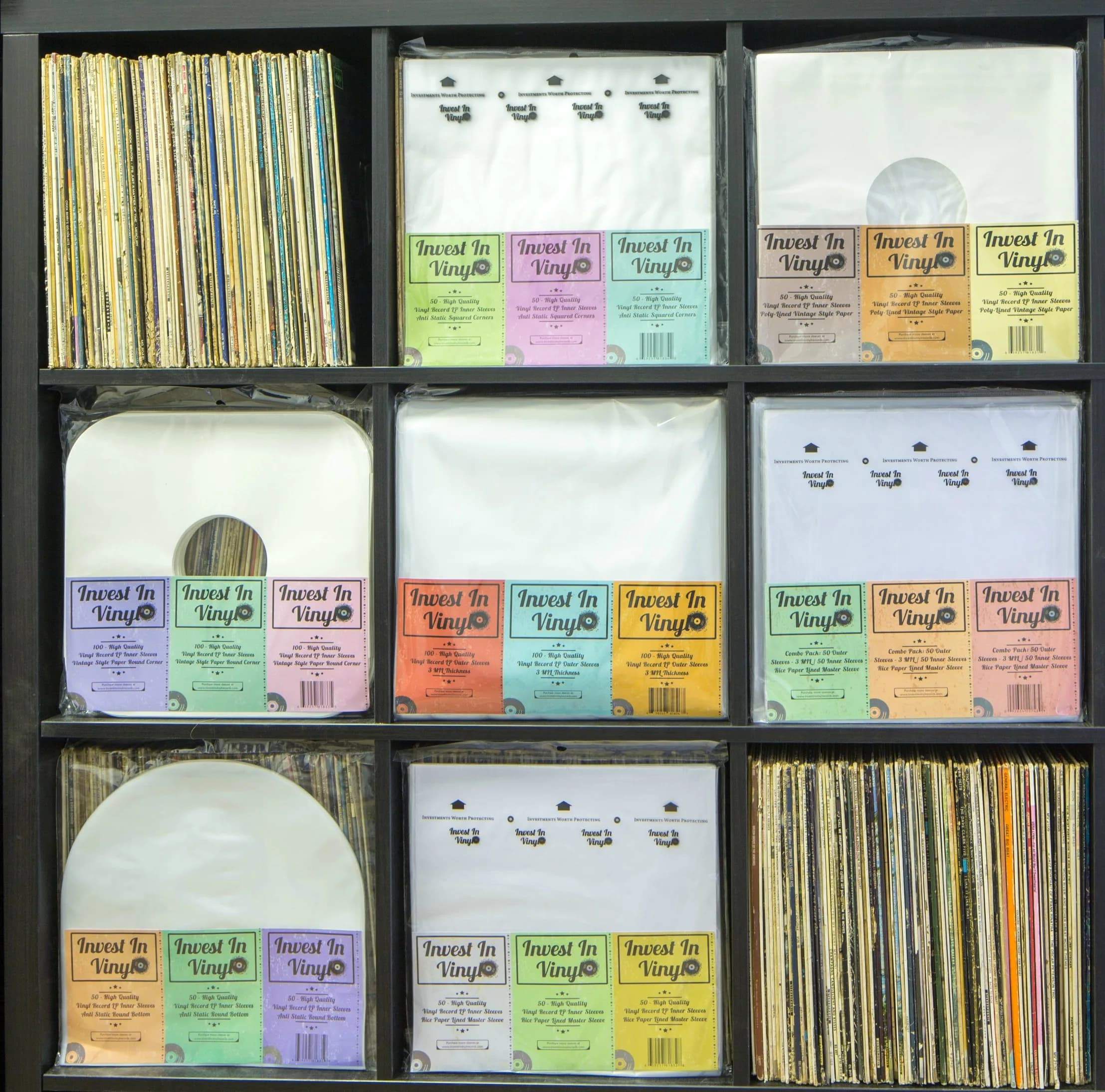 Invest In Vinyl Anti Static Round Bottom LP Inner Sleeves 12" (150 Sleeves Total) | Protects Vinyl from Scratches & Dust - view 5