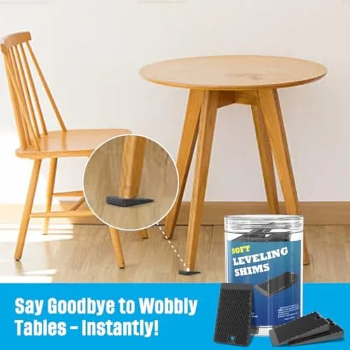 YARKOR Black Furniture Levelers 2" (5 cm) Wedge Shims | Pack of 2 (64 Total Pieces) thumbnail 2