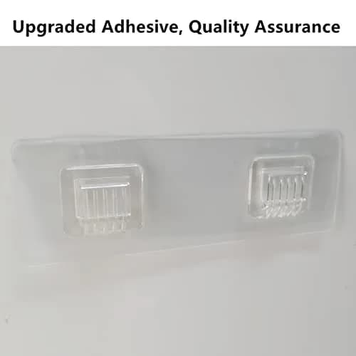 JiePai Acrylic Corner Shower Caddy Shelf with Hooks 4 Pack | Space-Saving Bathroom Organizer thumbnail 7