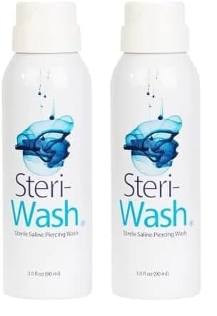 Steri-Wash Aftercare Piercing Spray 177ml (6 Fl Oz) | Gentle Saline Solution for Piercing Healing thumbnail 2