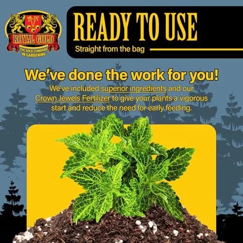 Royal Gold Potting and Propagation Mix, 12qt | Peat-Free, Versatile Garden Soil for Seeds & Clones thumbnail 3
