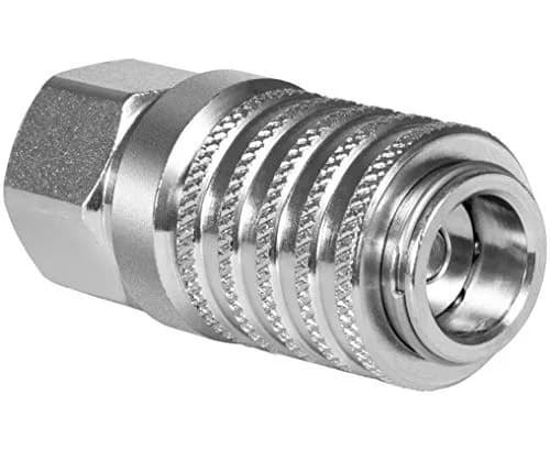 Yoursme PD242 Series Steel Test Port Quick Coupler 1/8" Body, 1/4"-18 NPTF Thread, 2.12" Length, 6000 PSI, Pack of 2 | Hydraulic Pneumatic Diagnostic Equipment thumbnail 9