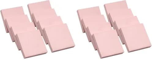 XoreArt Pink Rubber Carving Blocks 2"x2" (16-Pack) | Soft Rubber Crafts for Stamp Making thumbnail 1