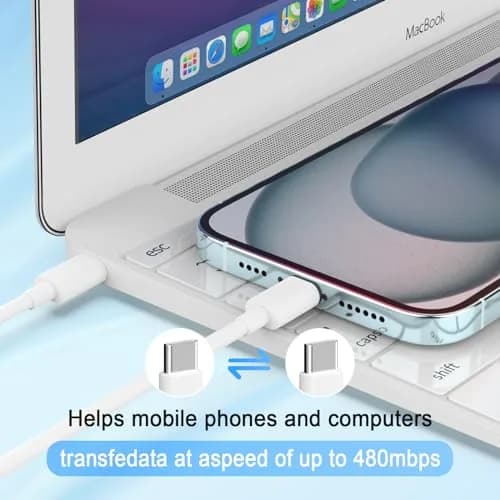 ILOUYU iPhone 18 17 16 Charger, USB C Fast Wall Charging with Cable | 8-Pack 6ft thumbnail 2