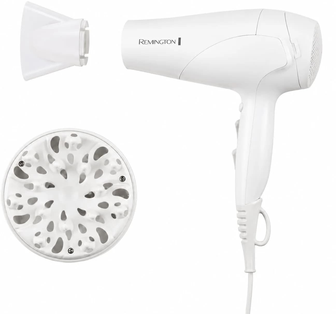 Remington Ionic Ceramic Hairdryer Black/Coral 1875 Watts | Smooth & Shiny Strands — White / Standard