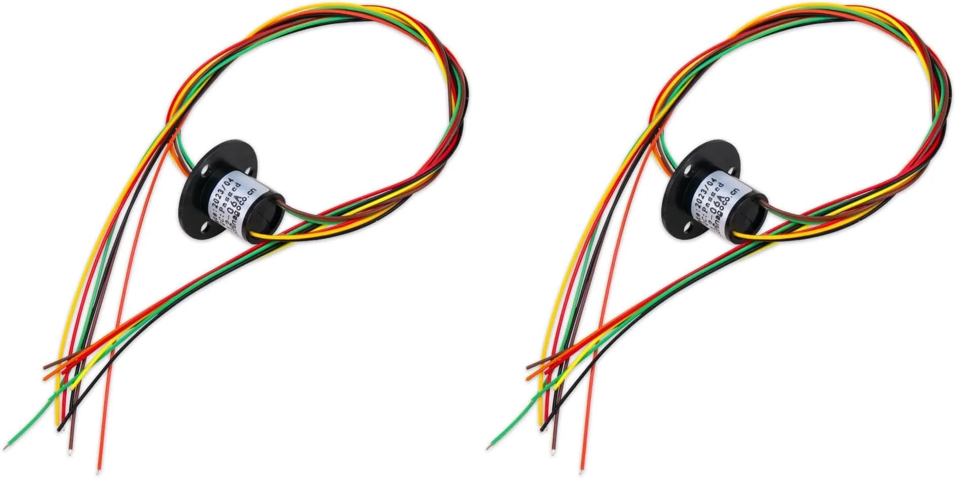 Comidox 6-Circuit Capsule Electrical Slip Ring 12.5mm OD x 15mm L | 2A per Circuit, 300 RPM, 240V AC/DC