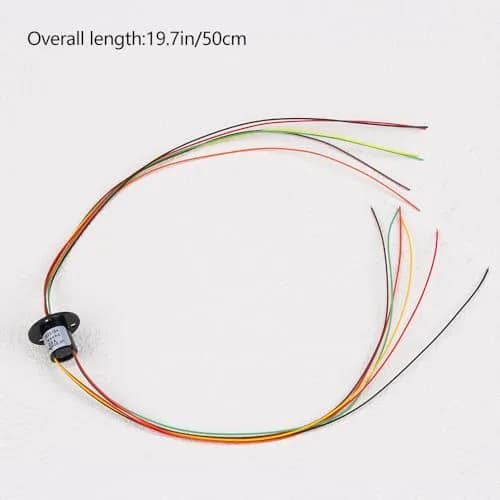 Comidox 6-Circuit Capsule Electrical Slip Ring 12.5mm OD x 15mm L | 2A per Circuit, 300 RPM, 240V AC/DC thumbnail 5
