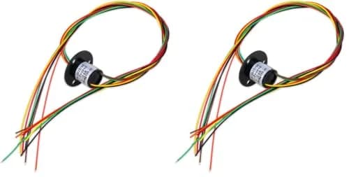 Comidox 6-Circuit Capsule Electrical Slip Ring 12.5mm OD x 15mm L | 2A per Circuit, 300 RPM, 240V AC/DC thumbnail 1